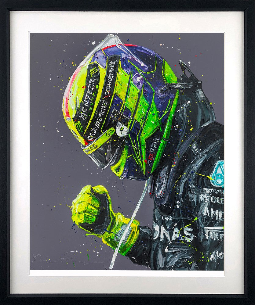 Lewis 2023 Framed Print on Paper by Artist Paul Oz