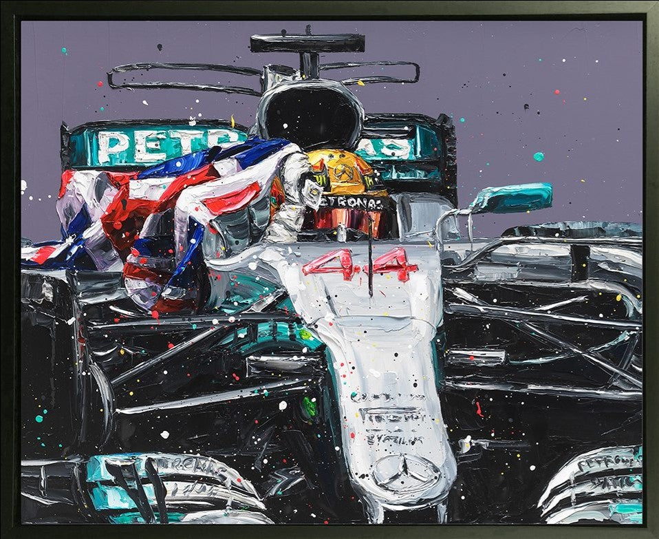 Lewis Mexico 17 car Framed Print on Canvas by Artist Paul Oz