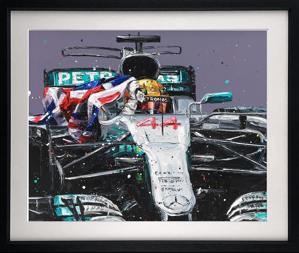 Lewis Mexico 17 Car Framed Print on Paper by Artist Paul Oz