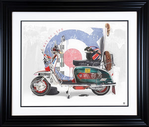 Life's A Journey Enjoy The Ride Framed Print on Paper by Artist JJ Adams