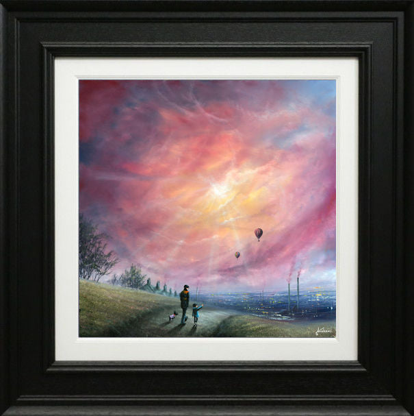 Like Father Like Son Signed Framed Limited Edition Print on Board by Artist Danny Abrahams