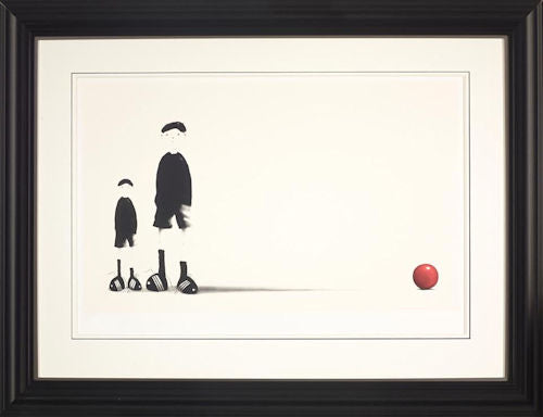 Like Father Like Sun Framed Print on Paper by Artist Mackenzie Thorpe