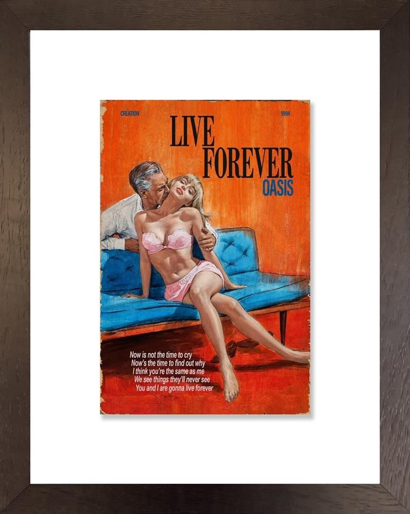 Live Forever Oasis Framed Print on Paper by Artist Linda Charles