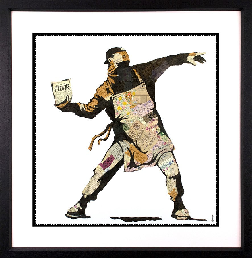 Lockdown Flour Thrower Framed Print by Artist Chess