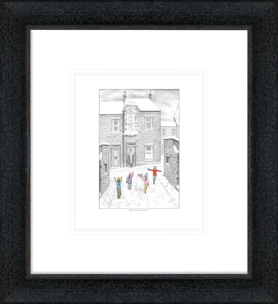 Look Out Mister Signed Framed Limited Edition Print on Paper by Artist Leigh Lambert