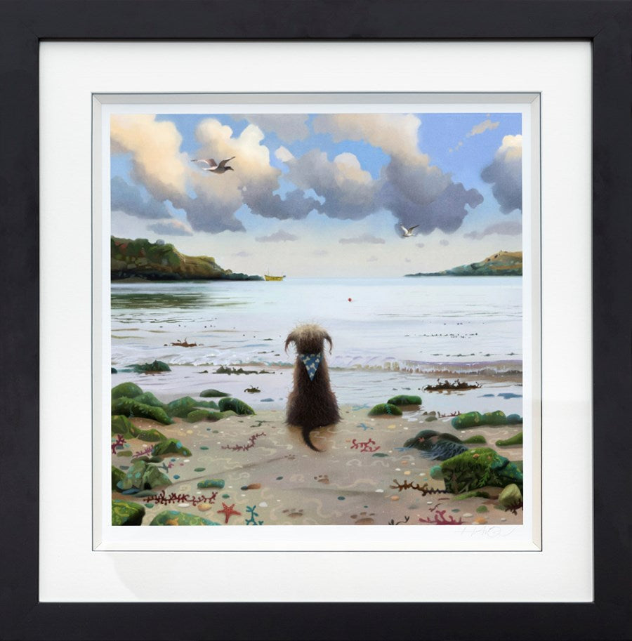 Lost At Sea Framed Print on Paper by Artist Stephen Hanson