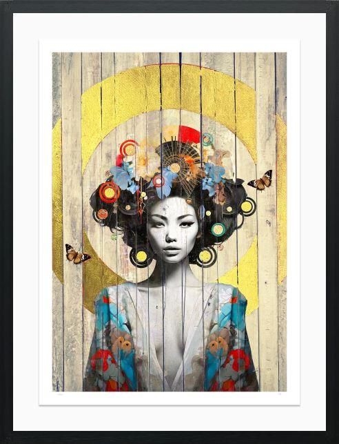 Lotus Framed Print by Artist Gareth Tristan Evans