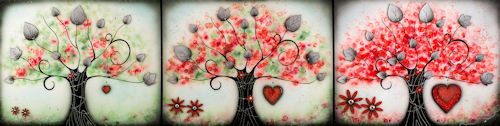 Love Blossoms Framed Print on Paper by Artist Kealey Farmer