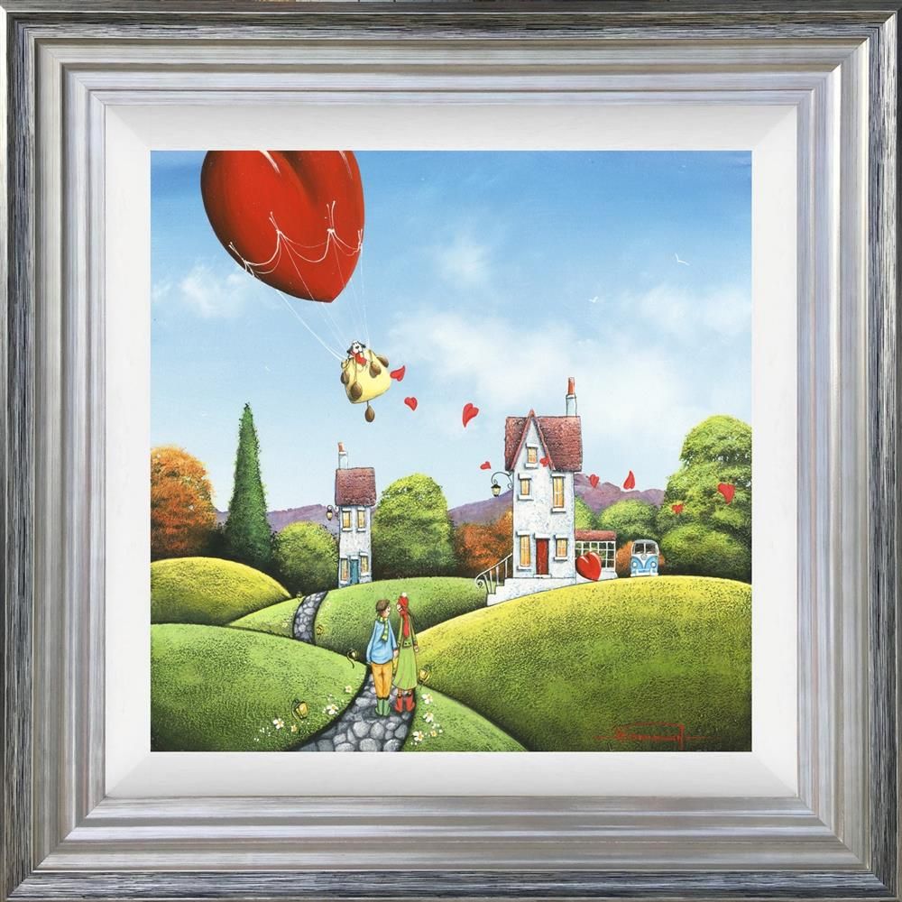 Love Flies High Framed Print on Board by Artist Dale Bowen 