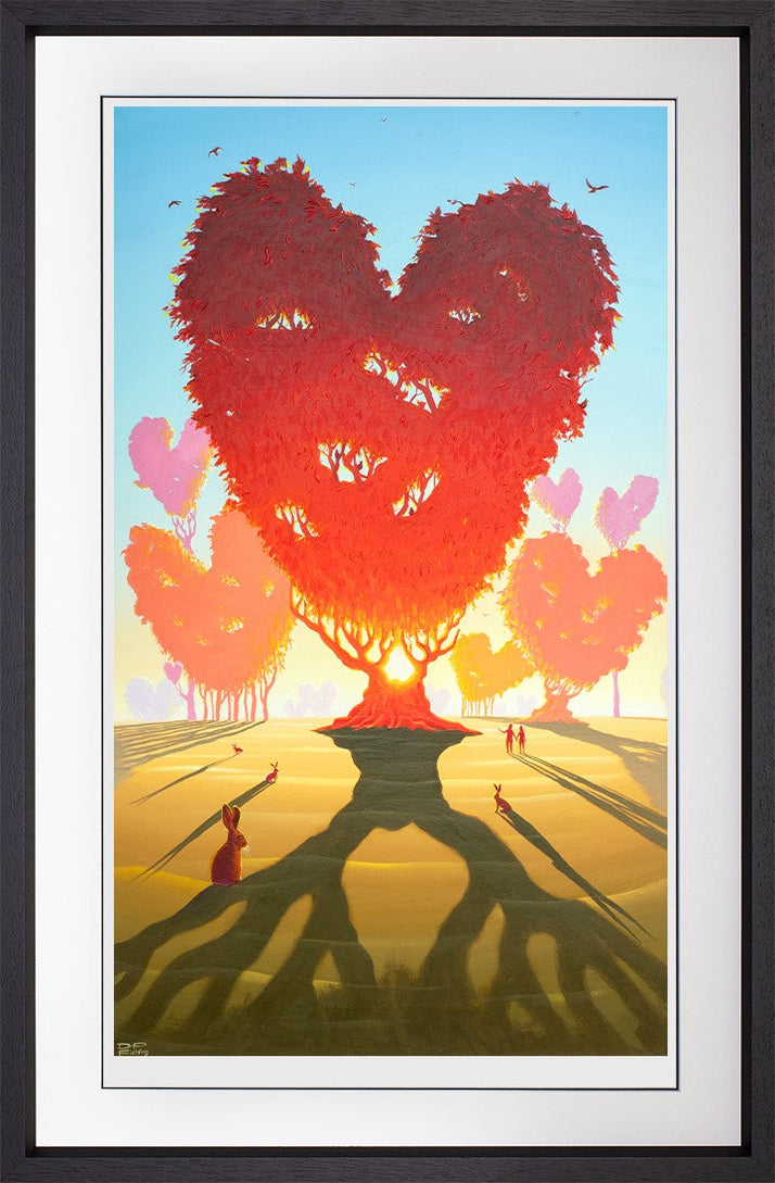 Love Grows Framed Limited Edition Print on paper by Artists Derrick Fielding 
