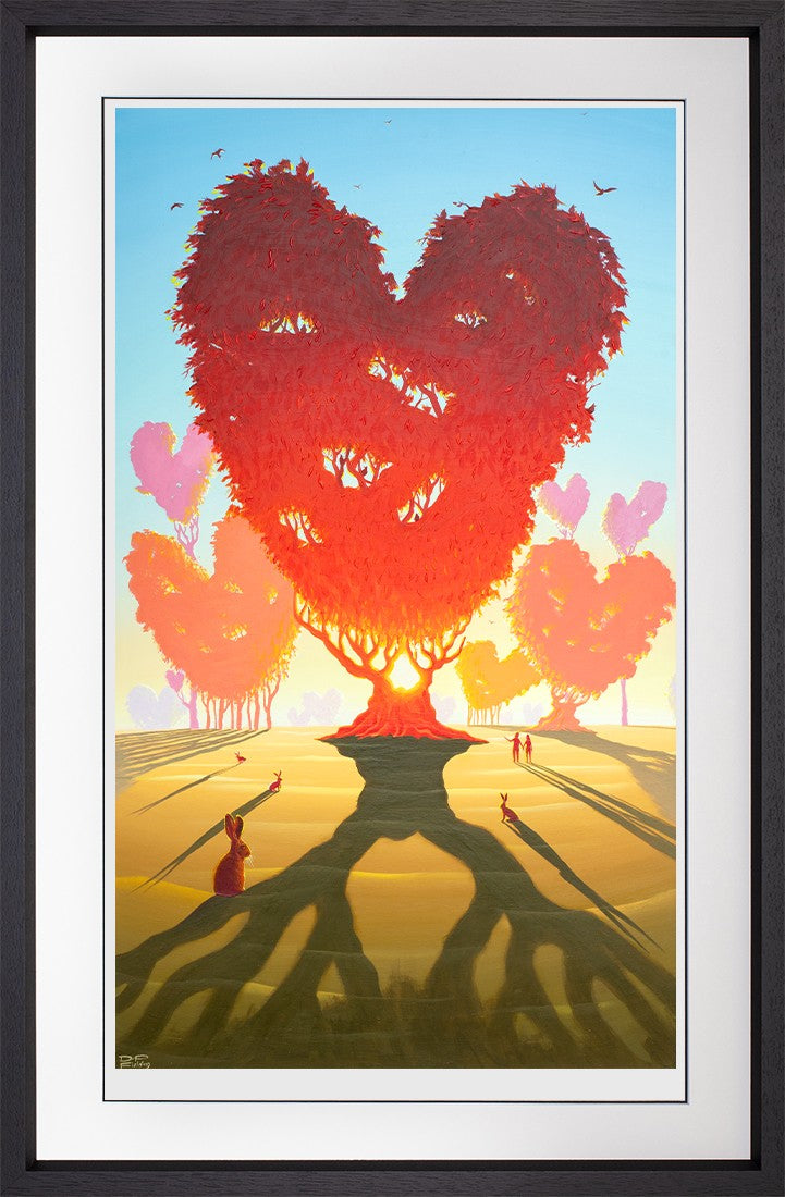 Love Grows Framed Limited Edition Print on paper by Artists Derrick Fielding 
