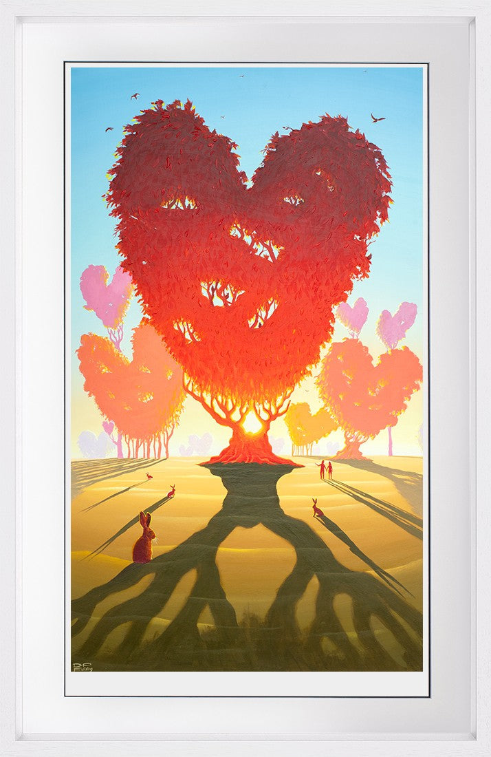 Love Grows Framed Limited Edition Print on paper by Artists Derrick Fielding 