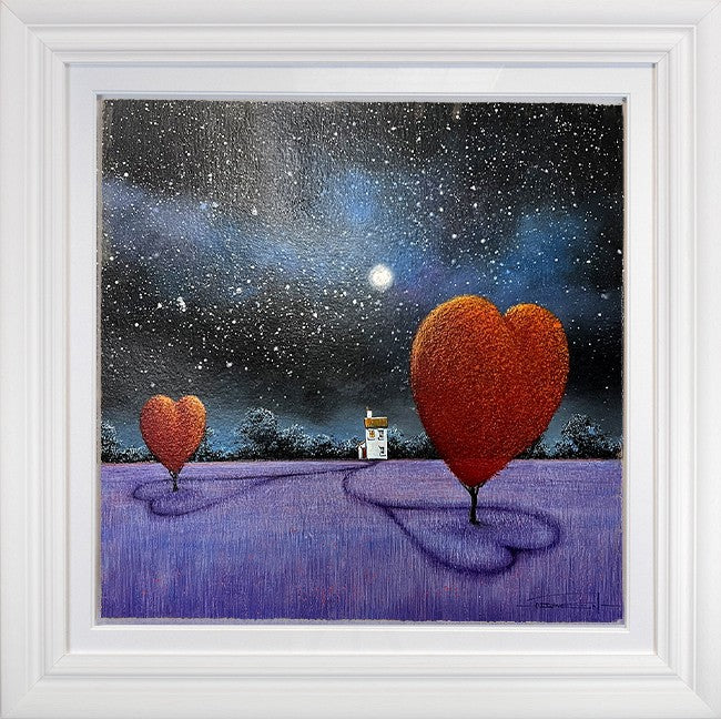 Love in A Field of Lilac Framed Signed Limited Edition Print on Paper by Artist Dale Bowen