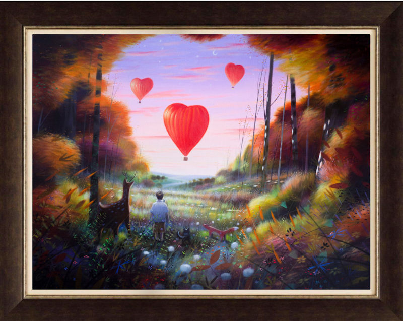 Love is in The Air Framed Print on Board by Ryder