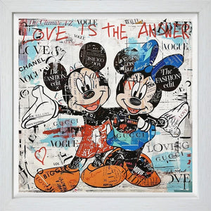 Love is The Answer Framed Board Edition by Artist Keith McBride