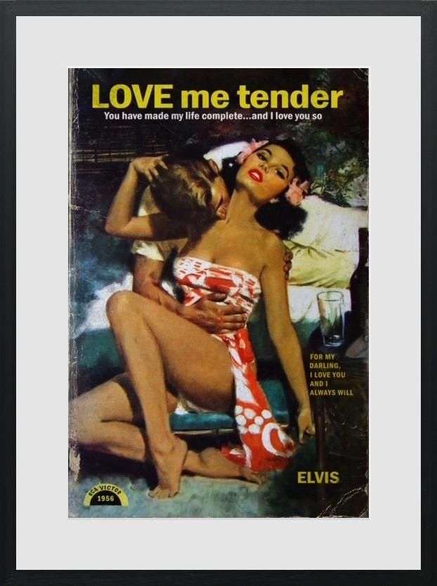 Love Me Tender Framed Print on Paper by Artist Linda Charles