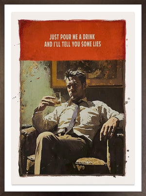 Love On The Rocks Remastered Framed Limited Edition Print on Paper by Artist Linda Charles