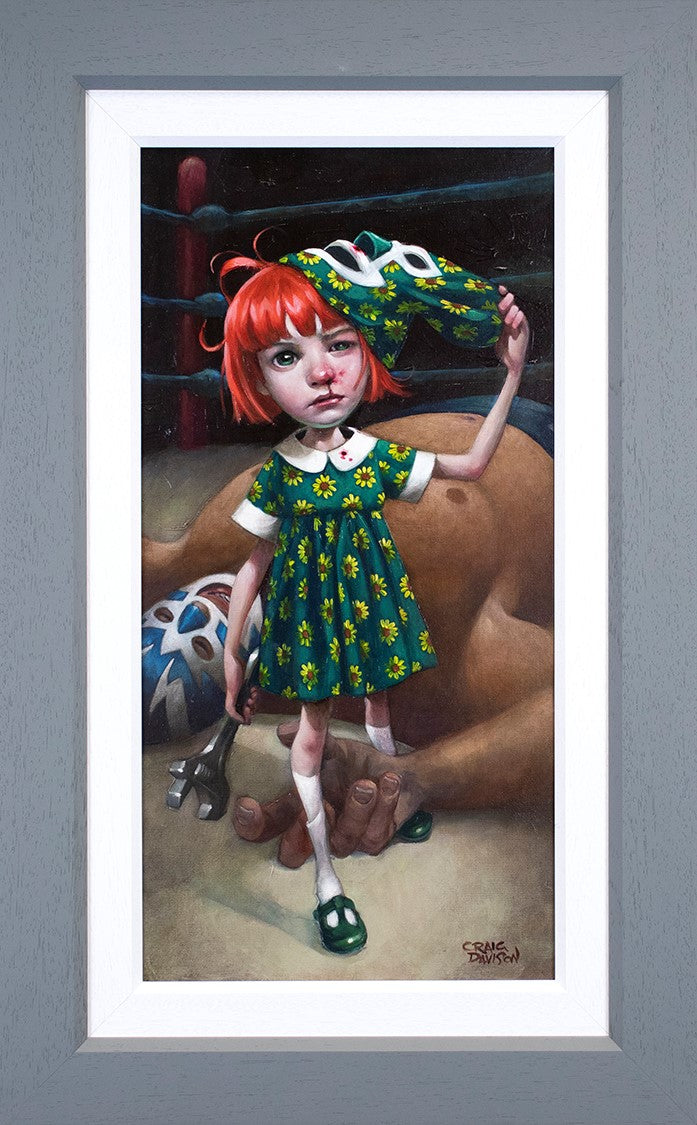 Luck Loves The Fearless Framed Canvas on Board by Artist Craig Davison