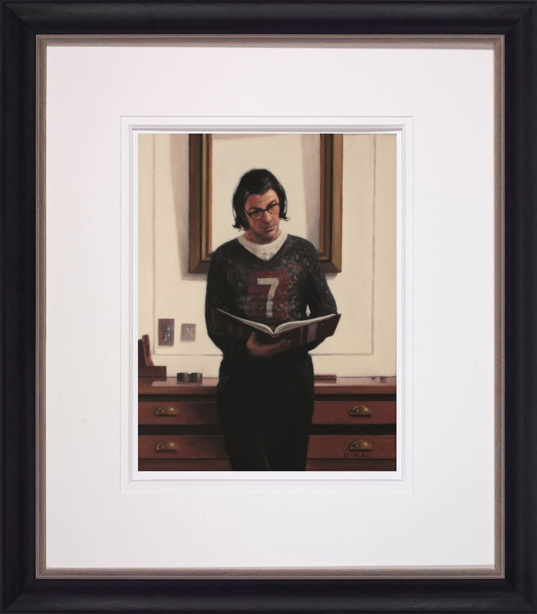 Lucky Seven Signed Framed Limited Print on Paper by Artist Jack Vettriano