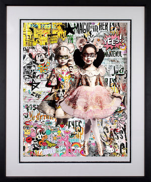 Magic in Her Eyes Framed Print on Paper by Artist Zee