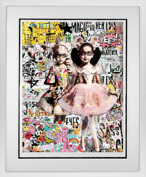 Magic in Here Eyes Framed Print on Paper by Artist Zee