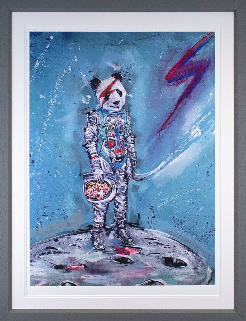 Major Tom Framed Print on Paper by Artist Wild Seeley