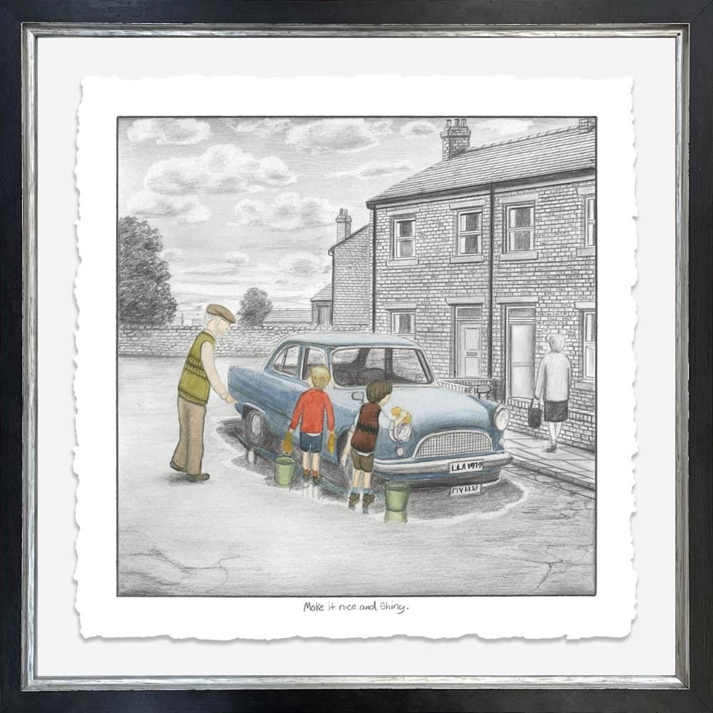 Make It Nice and Shiny Signed Limited Edition Print on Paper by Artist Leigh Lambert