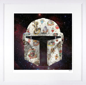 Mando Cosmic Framed Print on Paper by Artist Monica Vincent