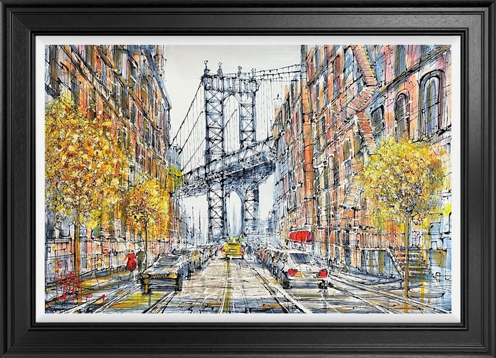 Manhattan Morning Framed Canvas on Board by Artist Nigel Cooke