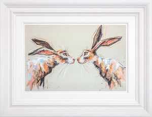 Me and You Framed Limited Edition Print on Paper by Artist Ashley Saunders