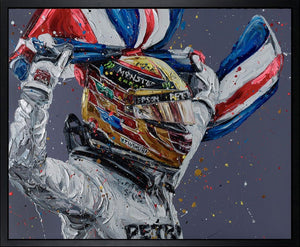 Mexico Lewis Framed Limited Edition Embellished Print on Canvas by Artist Paul Oz