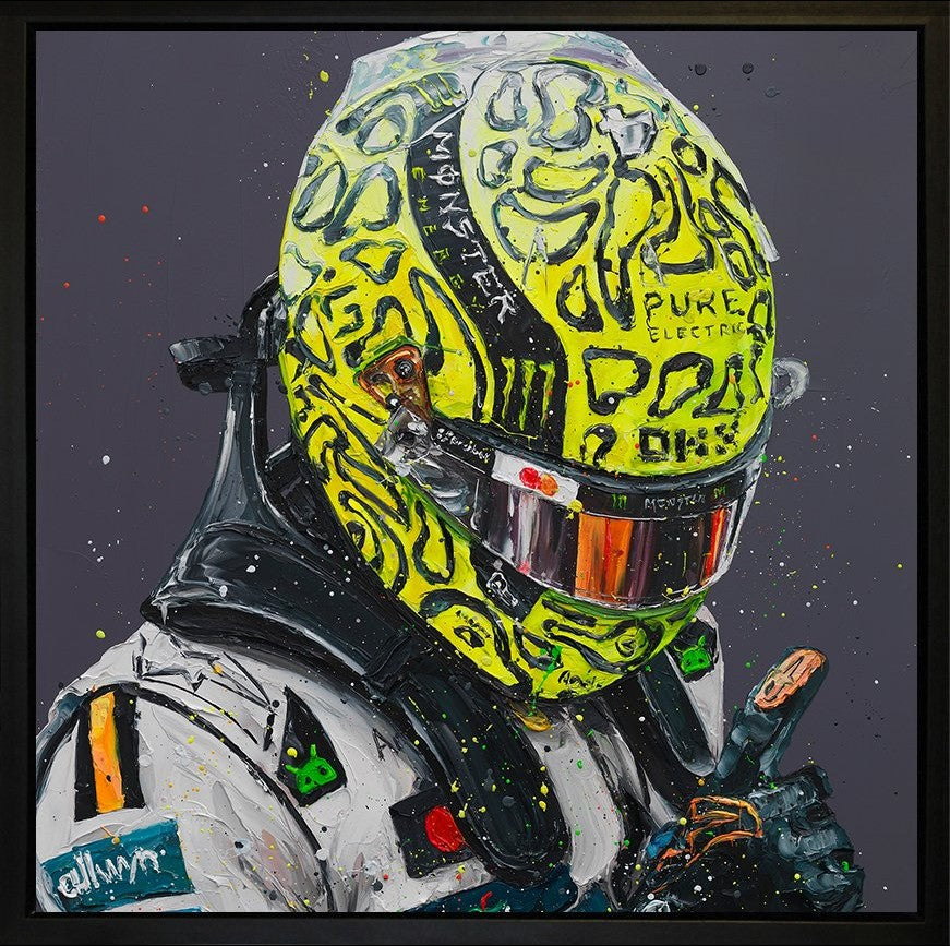 Monaco Baby Yeah Framed Limited Edition Embellished Boxed Canvas by Artist Paul Oz