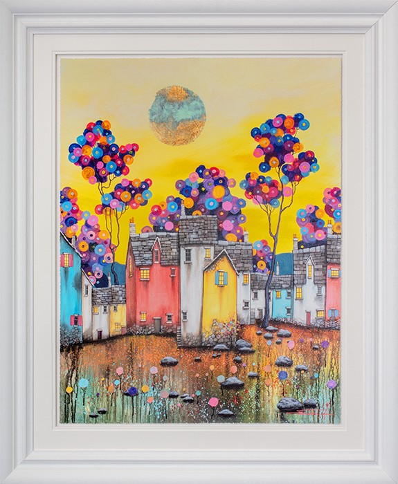 Moonglow Framed Print on Paper by Artist Dale Bowen