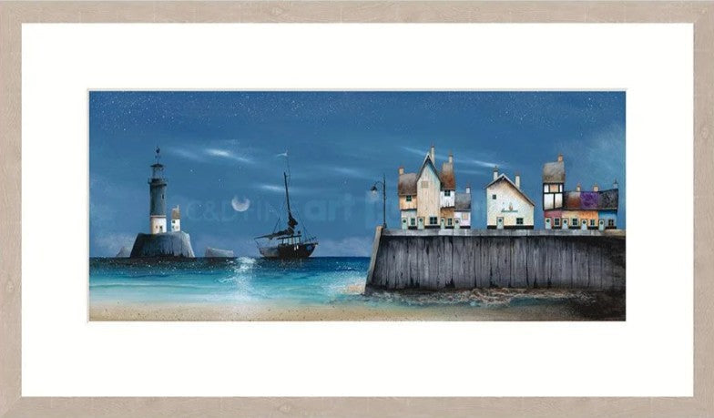 Moonlighting Signed Framed Limited Edition Print on Paper by Artist Gary Walton