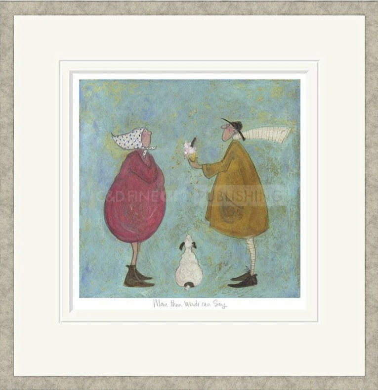 More Than Words Can Say Signed Framed Limited Edition Print on Paper by Artist Sam Toft