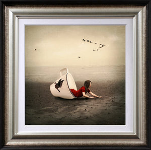 Morning Flight Framed Print on Paper by Artist Michelle Mackie