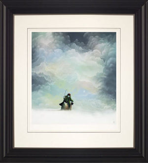 Morning Snow Framed Print on Paper by Artist Mackenzie Thorpe