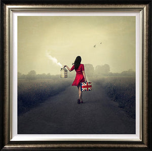 Moving On Framed Print on Paper by Artist Michelle Mackie