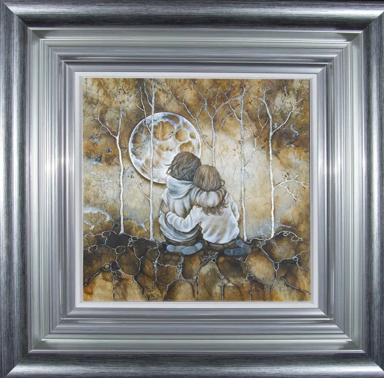 My Best Friend Framed Limited Edition Mixed Media Piece on Board by Artist Kerry Darlington