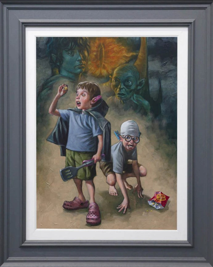 My Preciousss Framed Canvas on Board by Artist Craig Davison