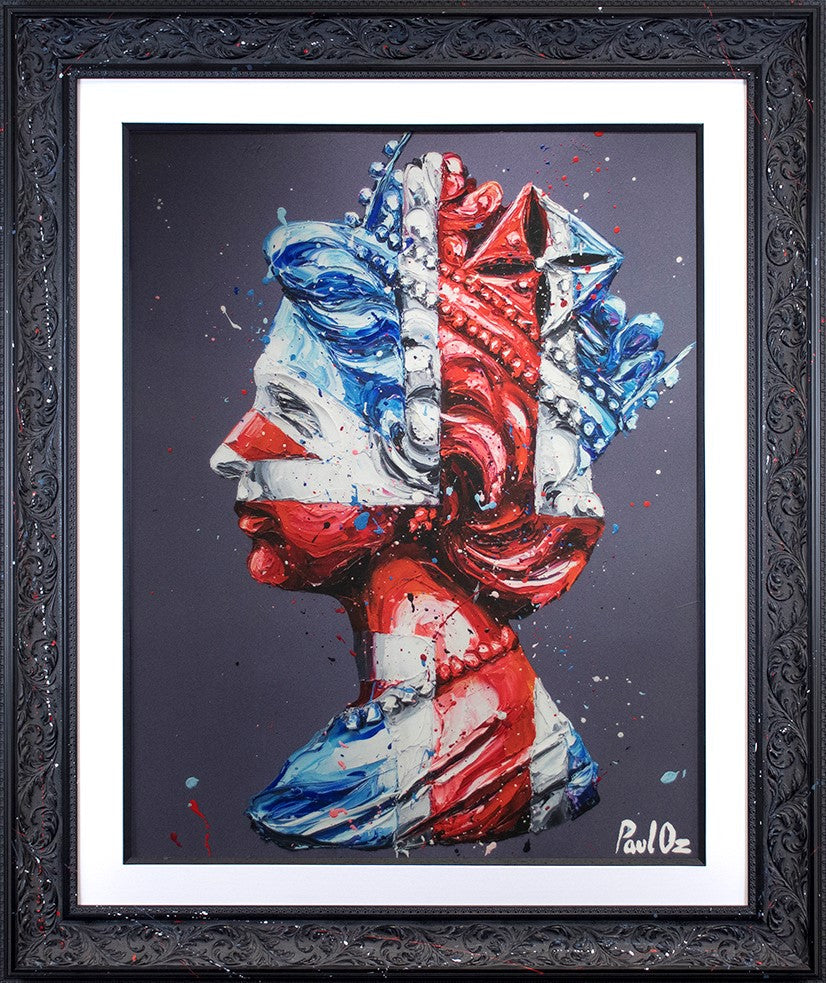 Nations Pride Framed Lenticular Print Paper by Artist Paul Oz