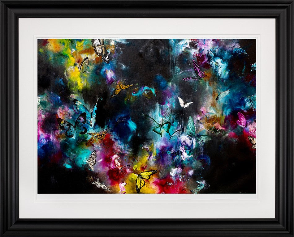 Nebula Framed Print on Paper by Artist Katy Jade Dobson