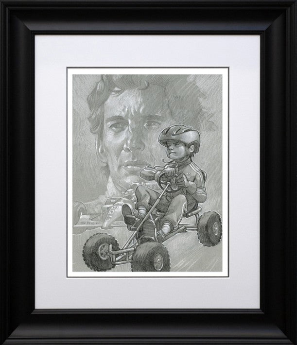 Need For Speed Sketch Signed Framed Limited Edition Print on Paper by Artist Craig Davison
