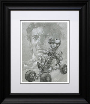 Need For Speed Sketch Signed Framed Limited Edition Print on Paper by Artist Craig Davison