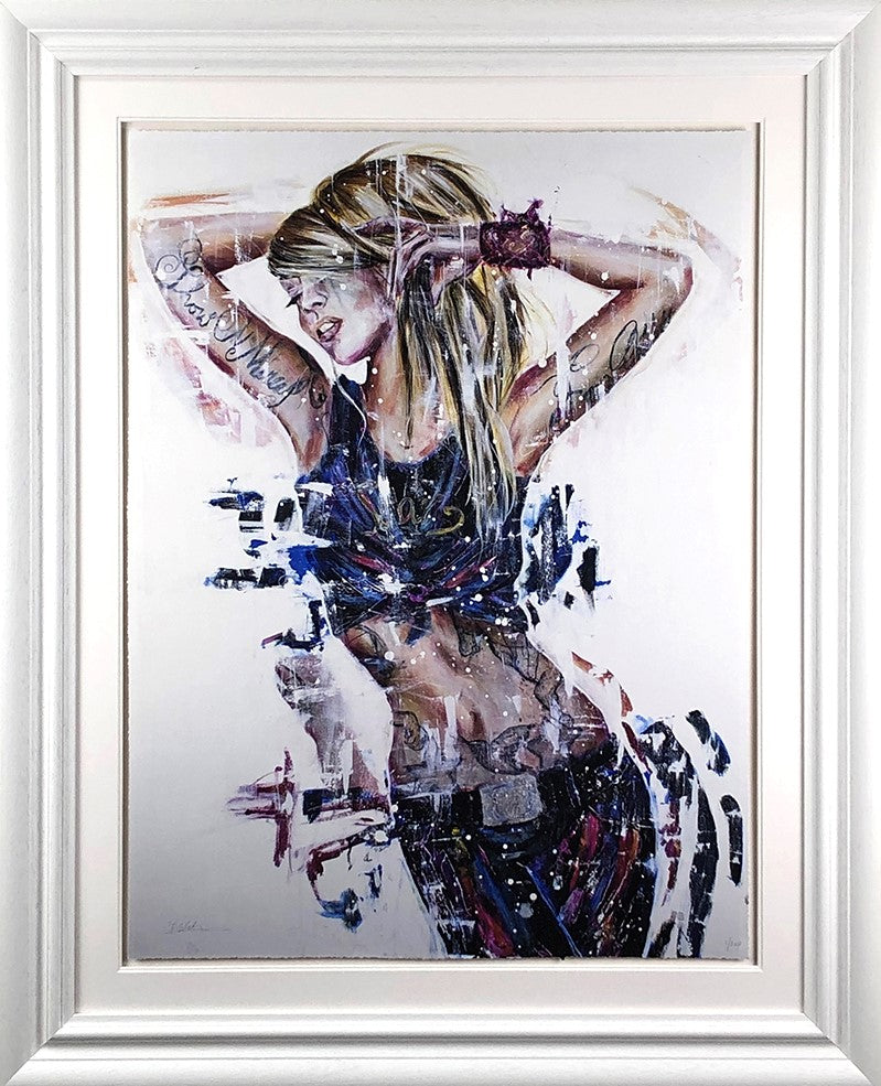 No Mercy Framed Print on Paper by Artist Carly Ashdown