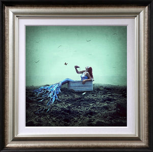 No-one Likes A Dirty Beach Framed Print on Paper by Artist Michelle Mackie