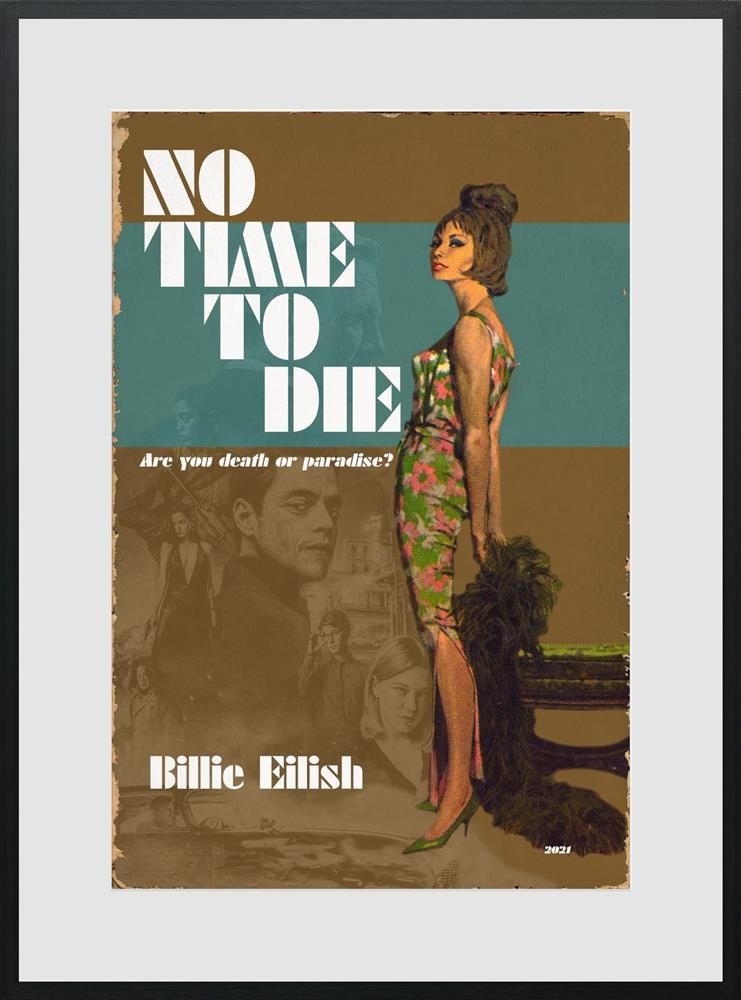 No Time To Die Framed Print on Paper by Artist Linda Charles