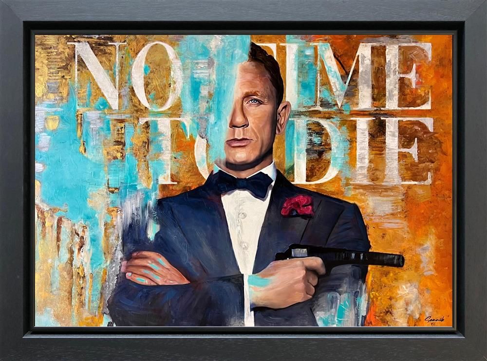 No Time To Die Framed Canvas on Board by Sannib