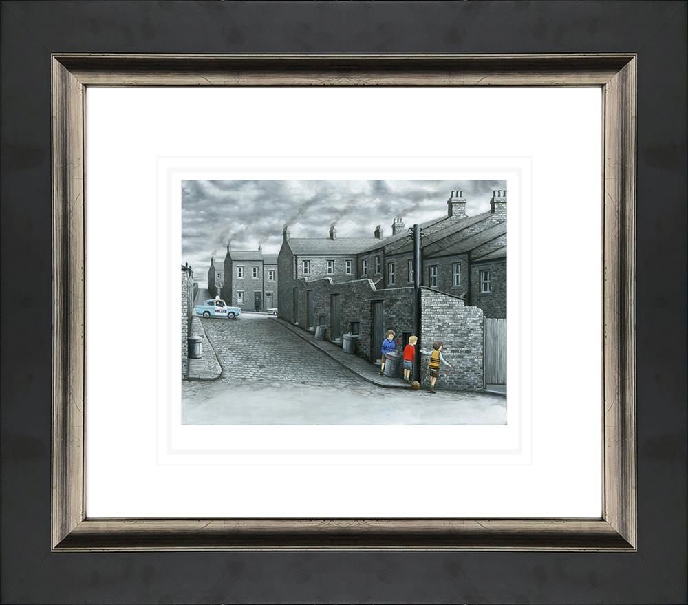 Nobody's Watching Framed Print on Paper by Artist Leigh Lambert