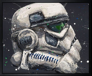 Not Short, Just Unsighted Framed Signed Limited Edition Print on Canvas by Artist Paul Oz